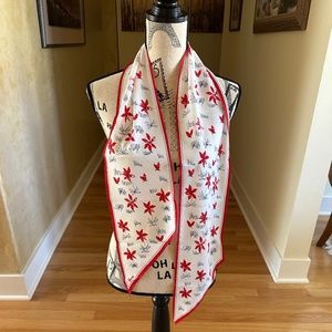 Veresa by Vera Scarf Red Blue White Vera Neuman Scarf
